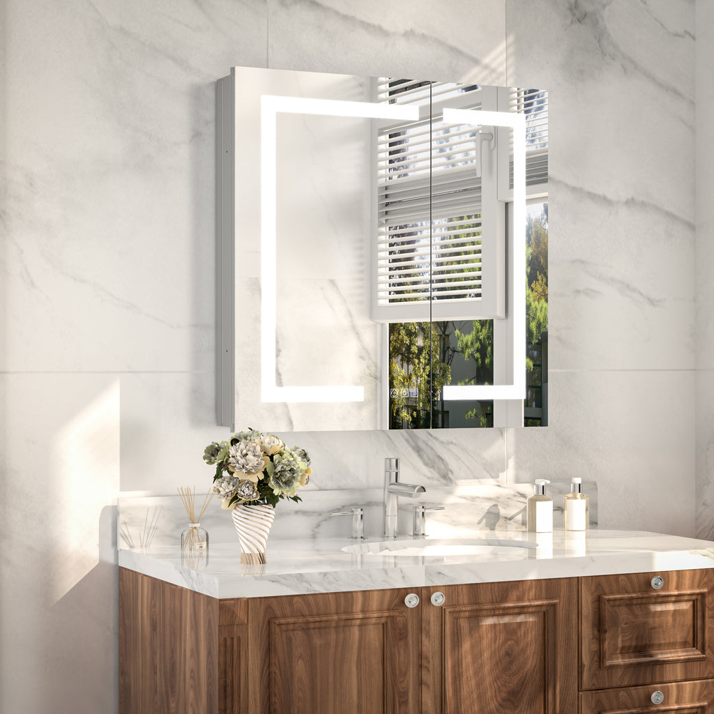 30x30 LED Medicine Mirror Cabinet with Mirror