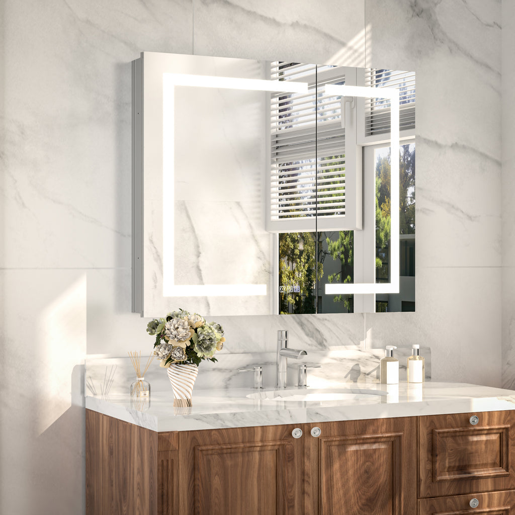 30x36 LED Medicine Mirror Cabinet with Mirror