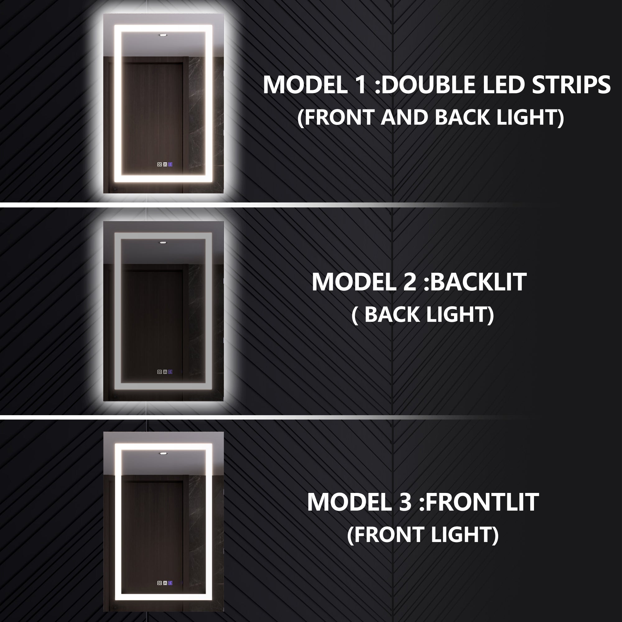 LED Smart Medicine Cabinet with Mirror