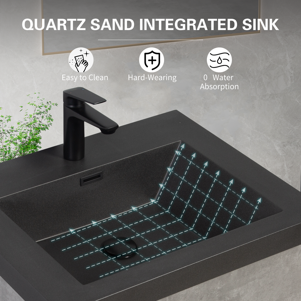 72-Inch Floating Vanity Bathroom 2 Sinks Cabinet Wall Mount