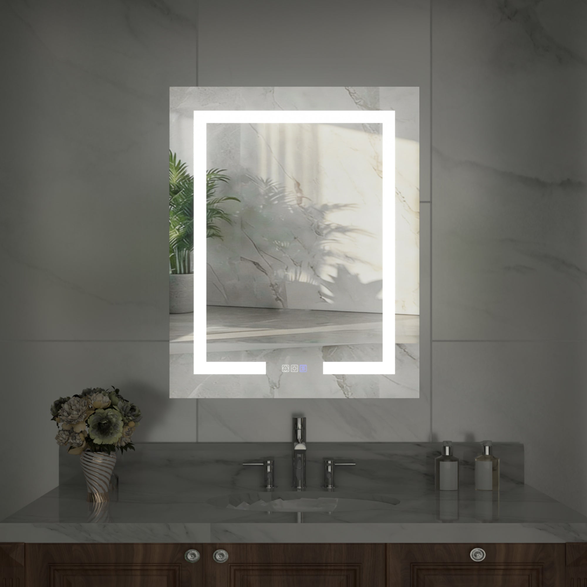 30x24 LED Medicine Mirror Cabinet with Mirror